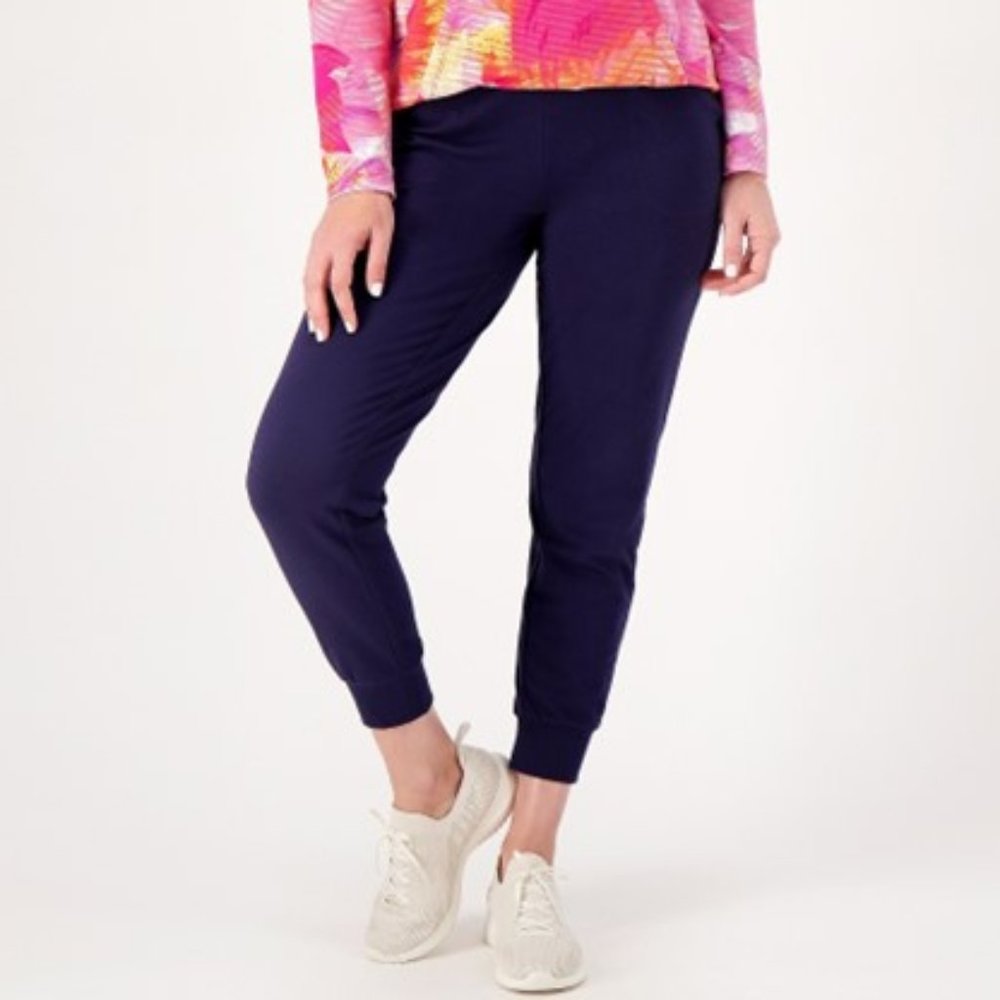 Sport Savvy Petite All Day French Terry Pull On Jogger with Pockets NIP